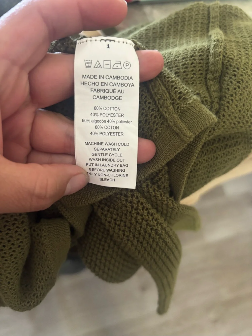 Michael Kors Olive Green Crewneck Knit Sweater size medium
